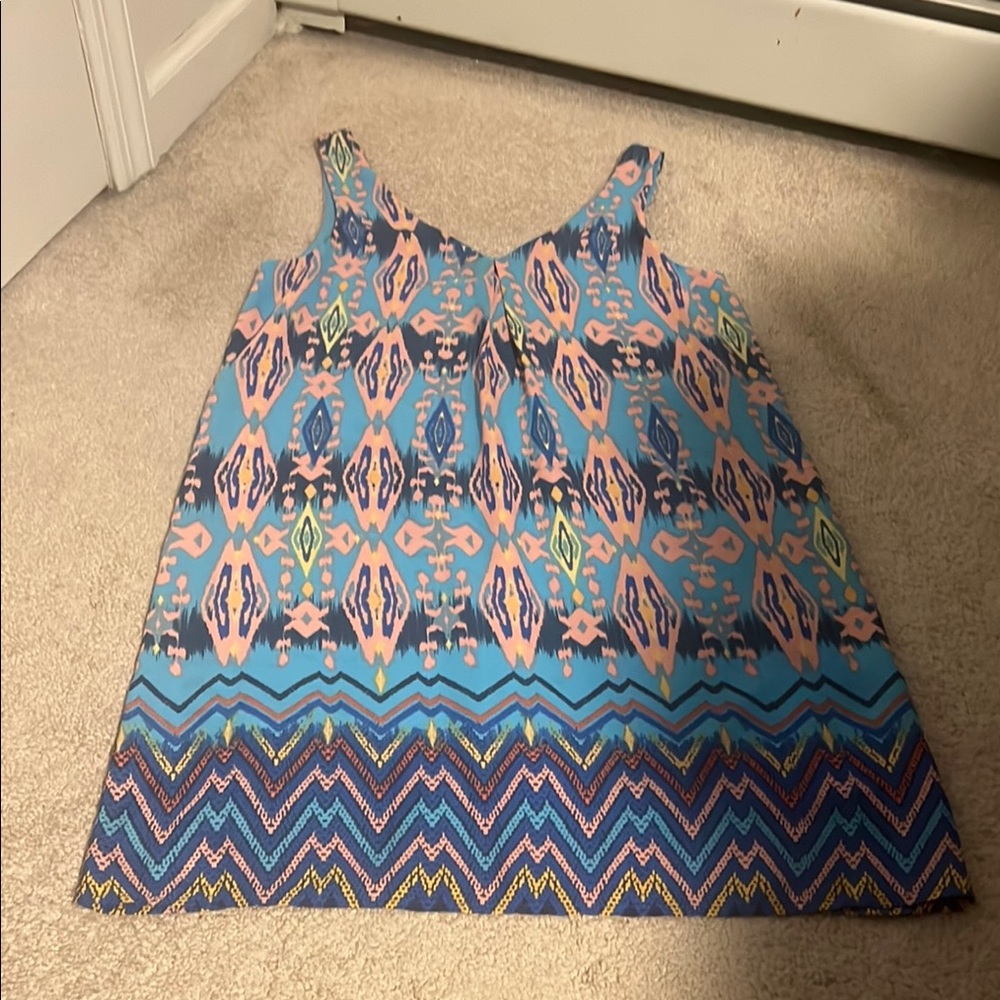 Gabriella Rocha Casual Blue and Pink Dress